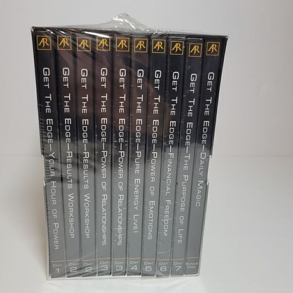 Anthony Robbins Get The Edge 10 CD Set 2000 Series New Sealed - Picture 1 of 8